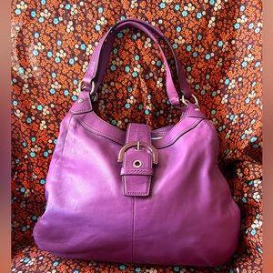 COPY - Purple leather Y2K Coach Purse